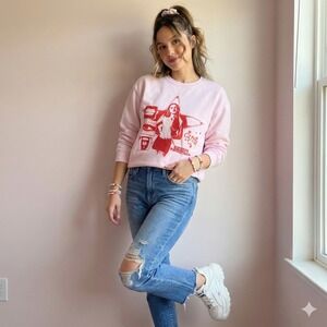 Olivia‎ Rodrigo Guts Sweatshirt Size Small Pink All American Pink Graphic